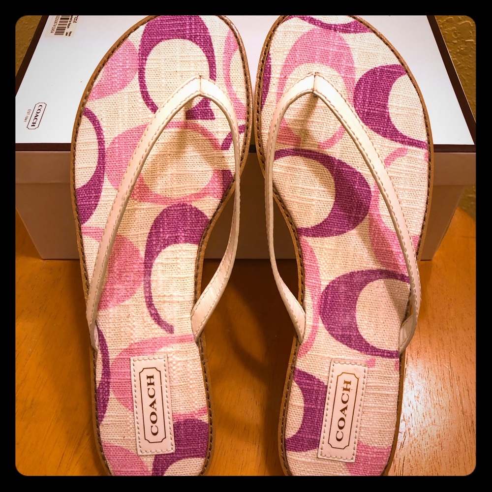 NWOB Coach Dorra Thong Slide Sandals